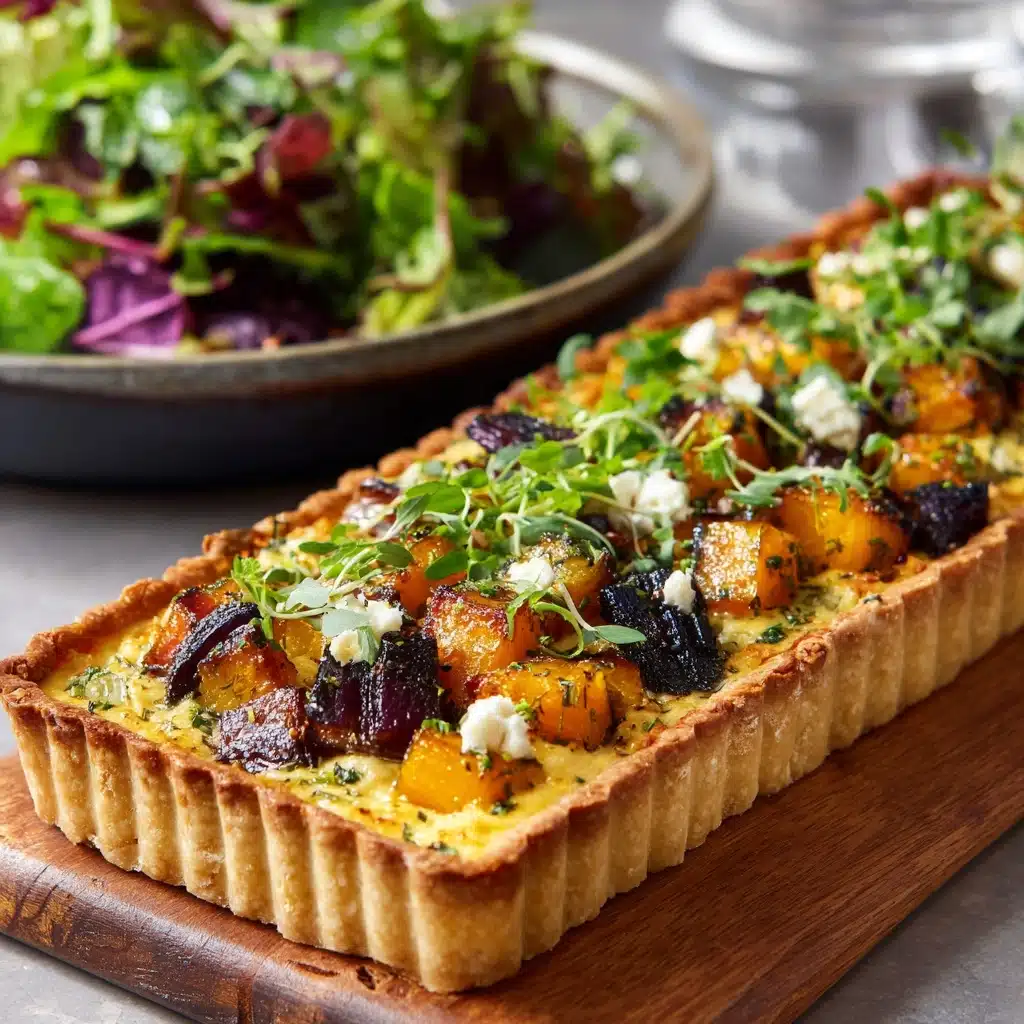 Sweet Potato, Feta & Caramelised Onion Tart Recipe - Recipe Image