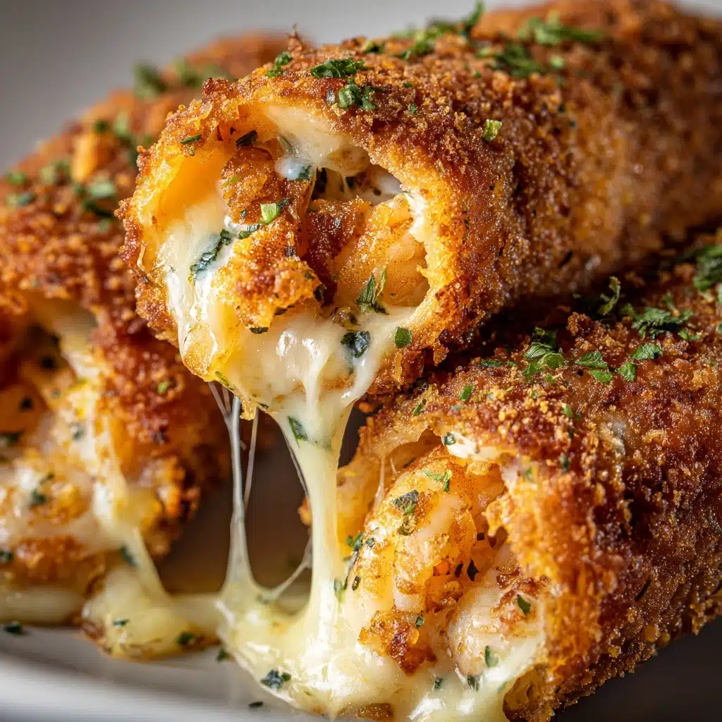 Deep-Fried Shrimp Alfredo Burrito Bites Recipe