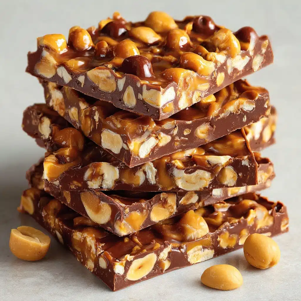 No Bake Crispy Snickers Bars Recipe - Recipe Image