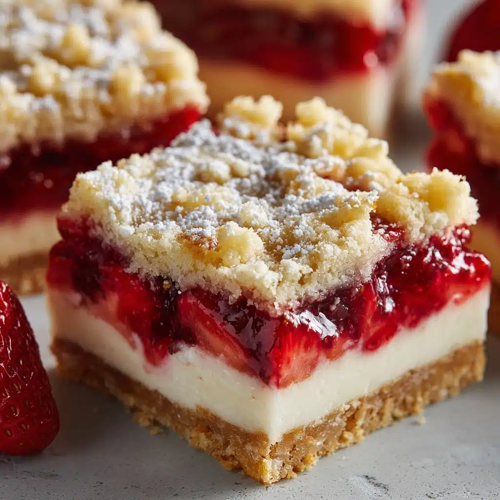 Strawberry Lemon Cheesecake Bars Recipe