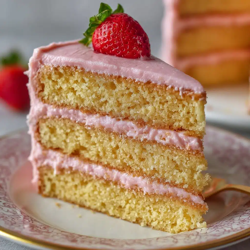 Strawberry Cake With Frosting Recipe - Recipe Image