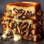 Garlic Mushroom Grilled Cheese Recipe