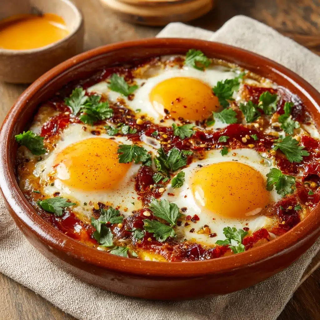 Turkish Inspired Eggs – Cilbir Recipe - Recipe Image
