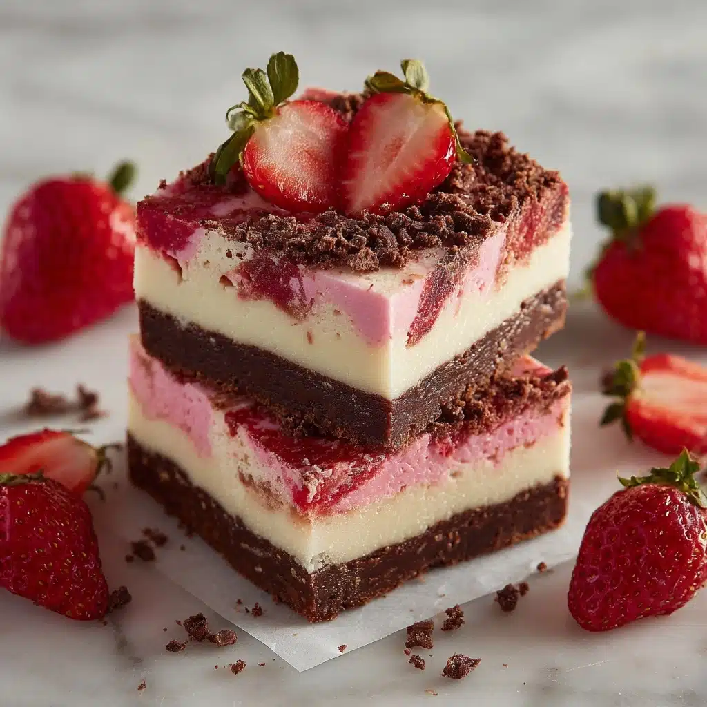Strawberry Cheesecake Brownies Recipe - Recipe Image