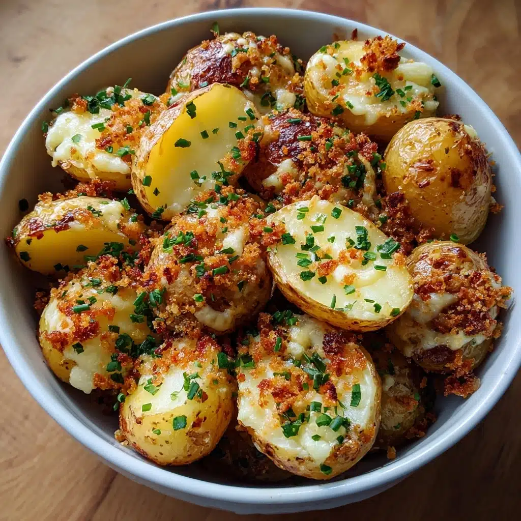 Roasted Garlic Butter Parmesan Potatoes Recipe - Recipe Image