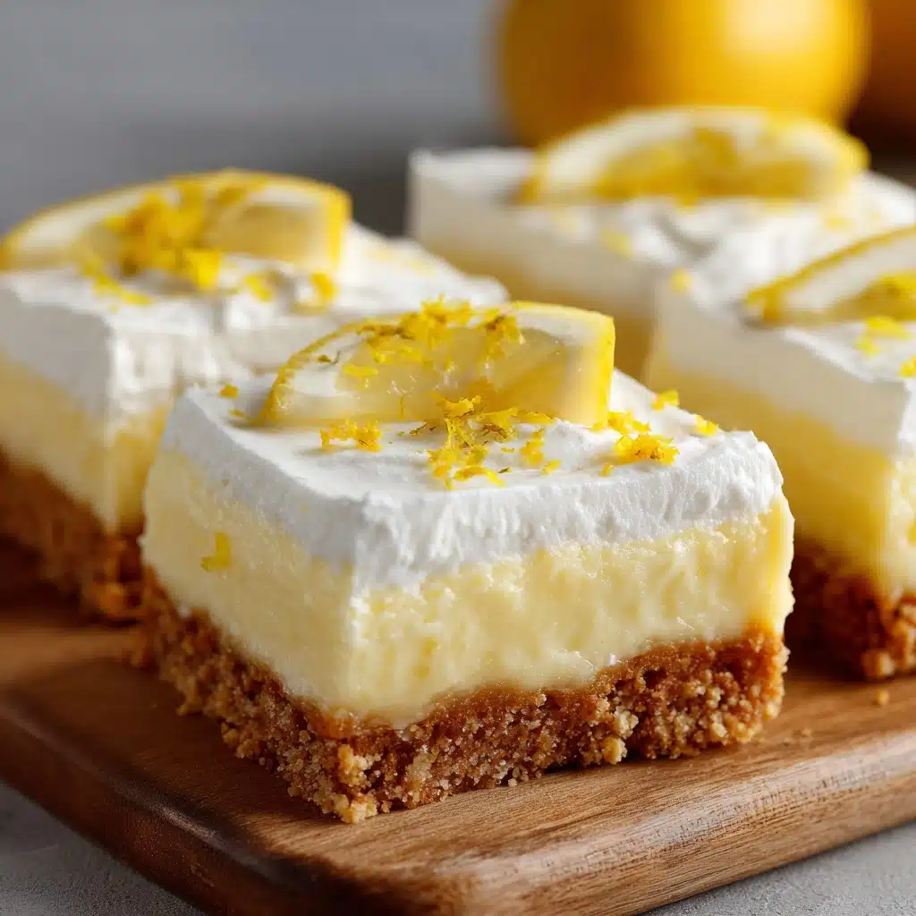 Zesty Lemon Cream Squares Recipe - Recipe Image