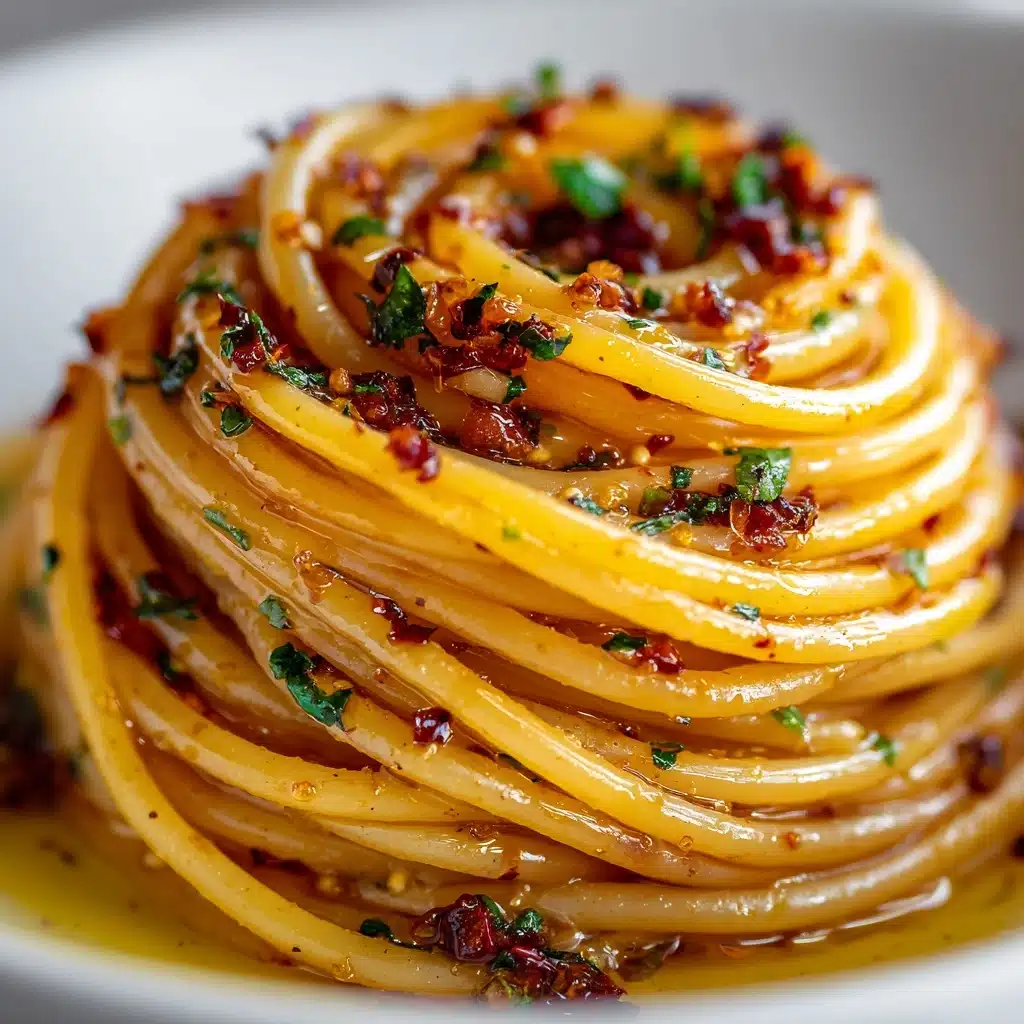 Caramelized Onion Pasta with Chilli Oil Recipe - Recipe Image