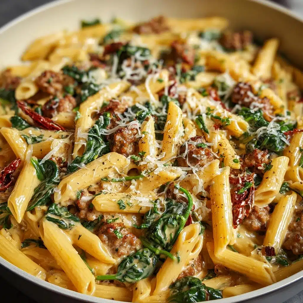 Creamy Tuscan Sausage Pasta Recipe - Recipe Image