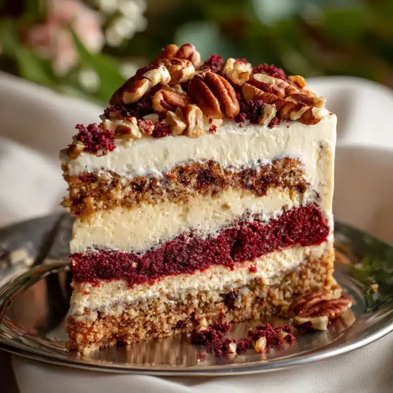 Pecan Red Velvet Cheesecake Recipe