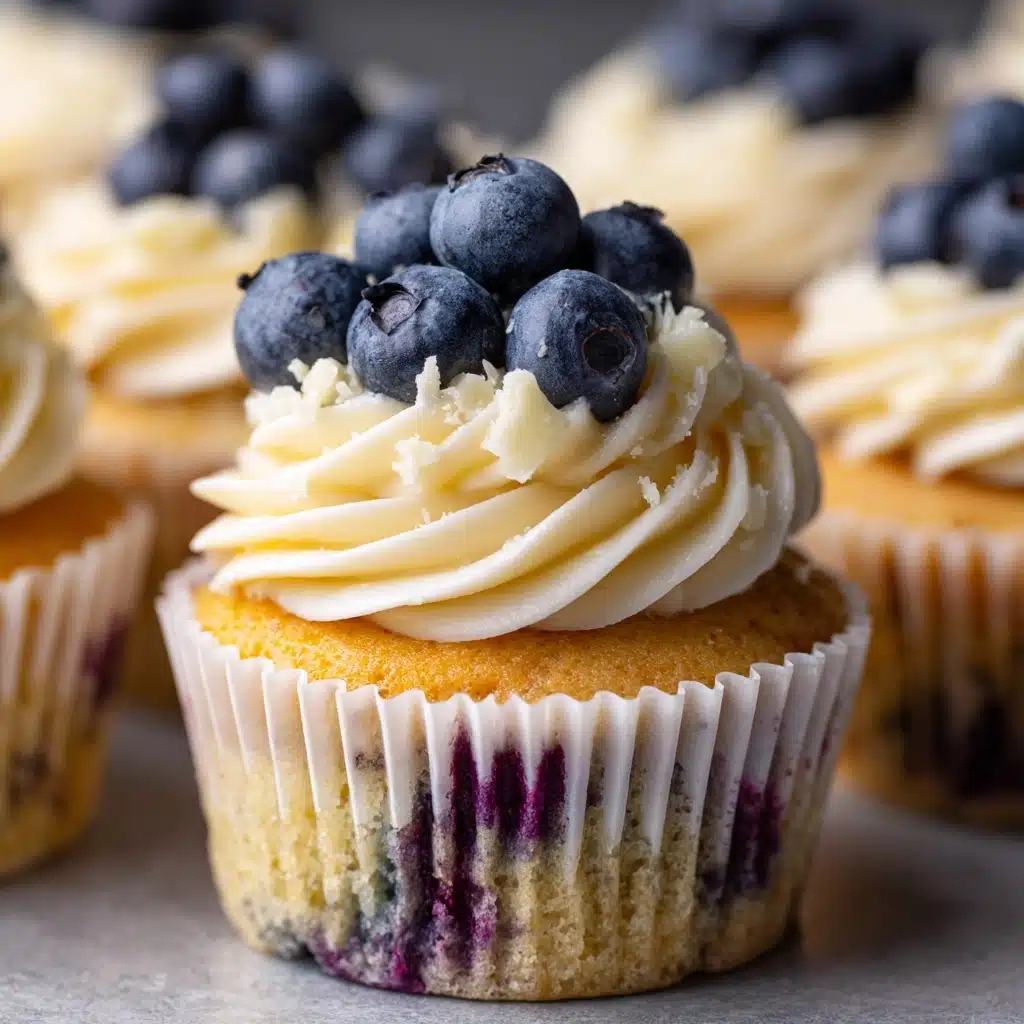 White Chocolate Blueberry Cupcakes Recipe