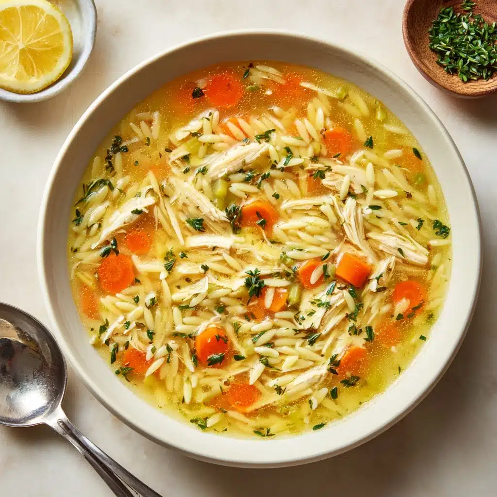 Lemon Chicken Orzo Soup Recipe - Recipe Image
