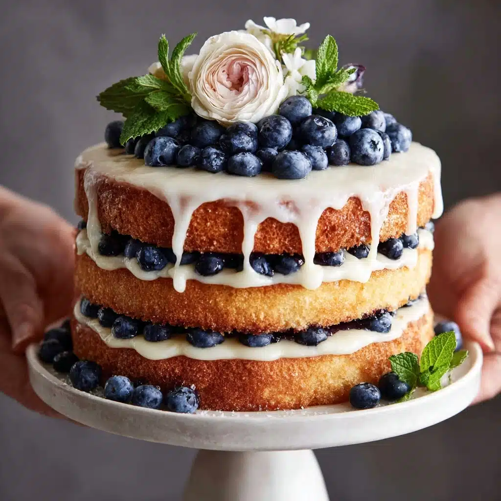 Dreamy Blueberry Shortcake Cake Recipe - Recipe Image