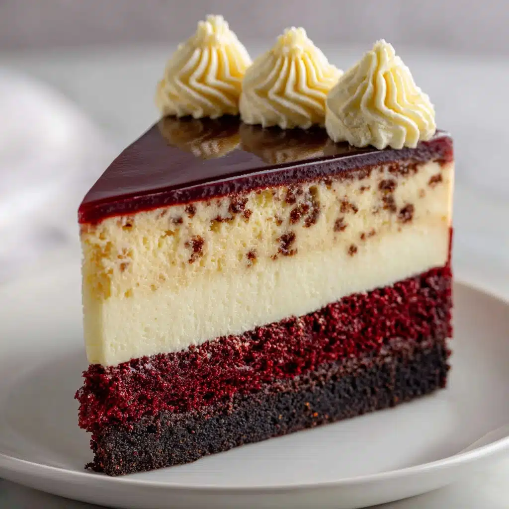Homemade Red Velvet Cheesecake Recipe - Recipe Image