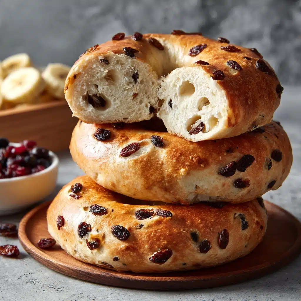 Cinnamon and Raisin Bagels Recipe - Recipe Image