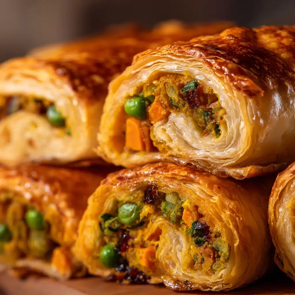 Cheesy Baked Vegetable Rolls Recipe - Recipe Image