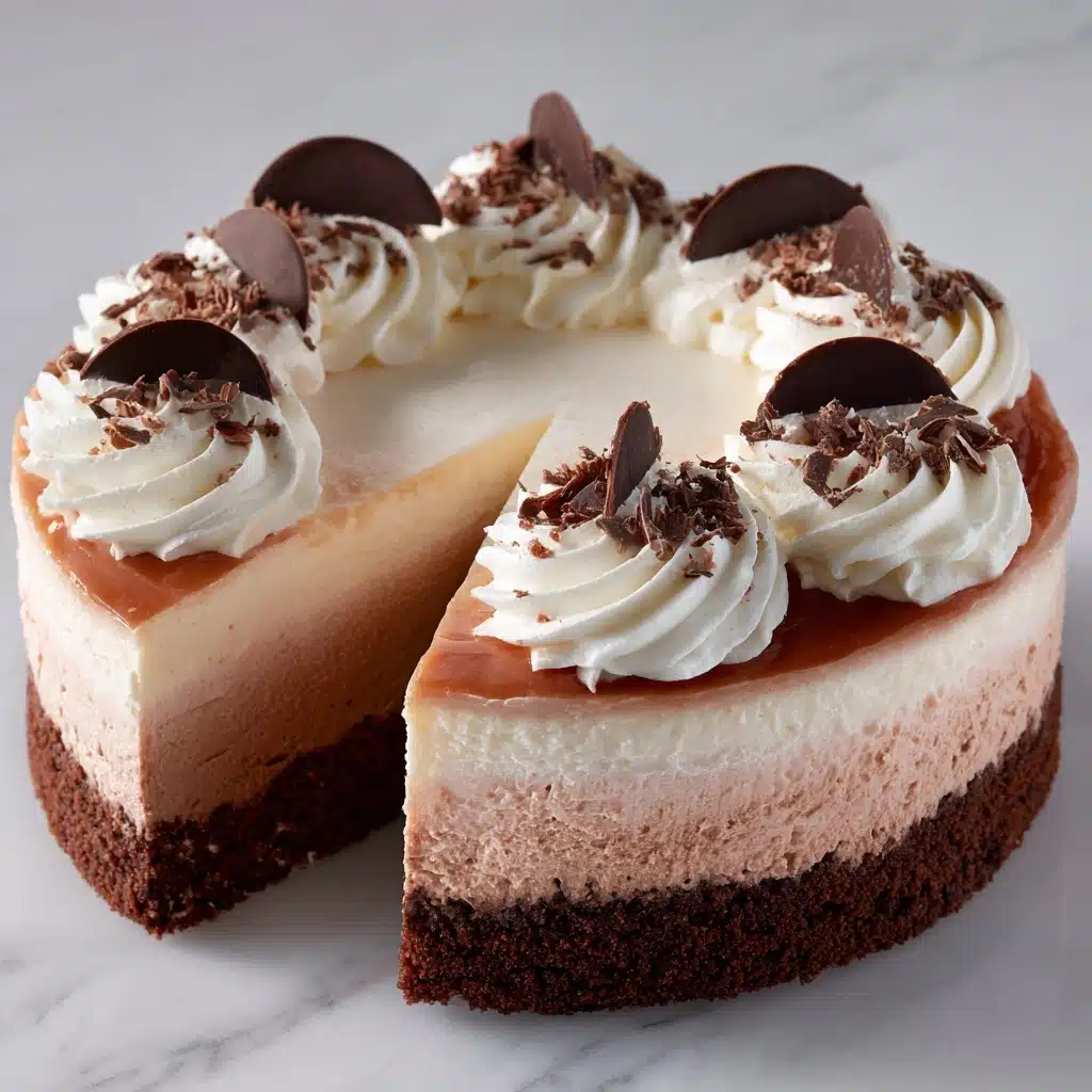 No-Bake Kinder Cheesecake with Kinder Bueno Pieces Recipe - Recipe Image