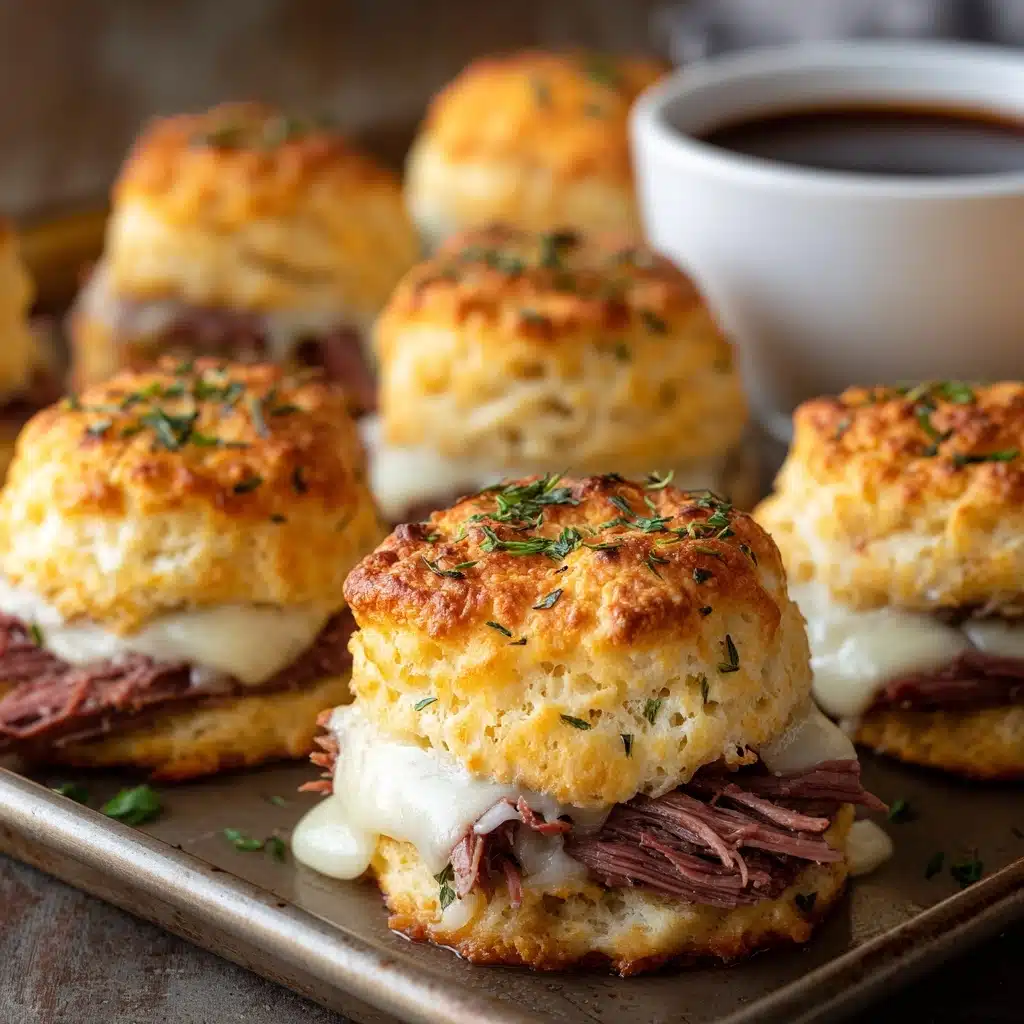 Baked French Dip Biscuits Recipe