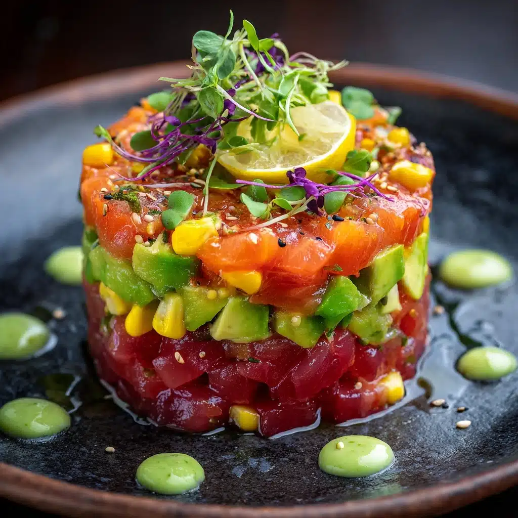 Salmon Tartare with Beetroot & Avocado Recipe - Recipe Image