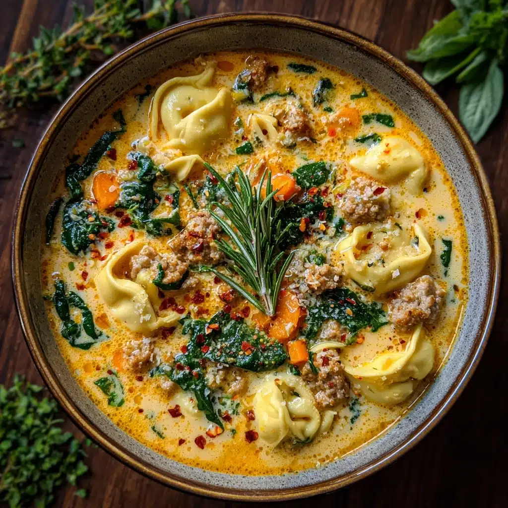 Creamy Sausage Tortellini Soup Recipe - Recipe Image