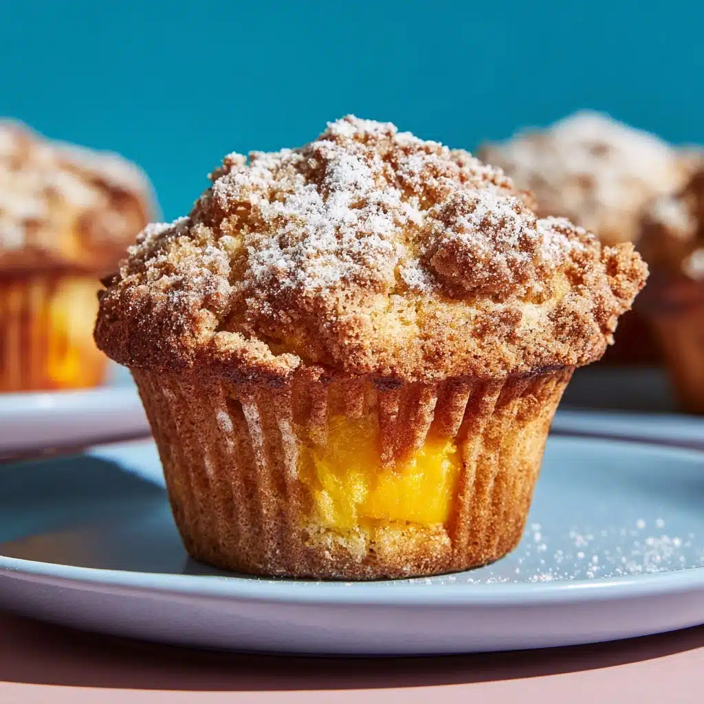 Vegan Peach Muffins Recipe - Recipe Image