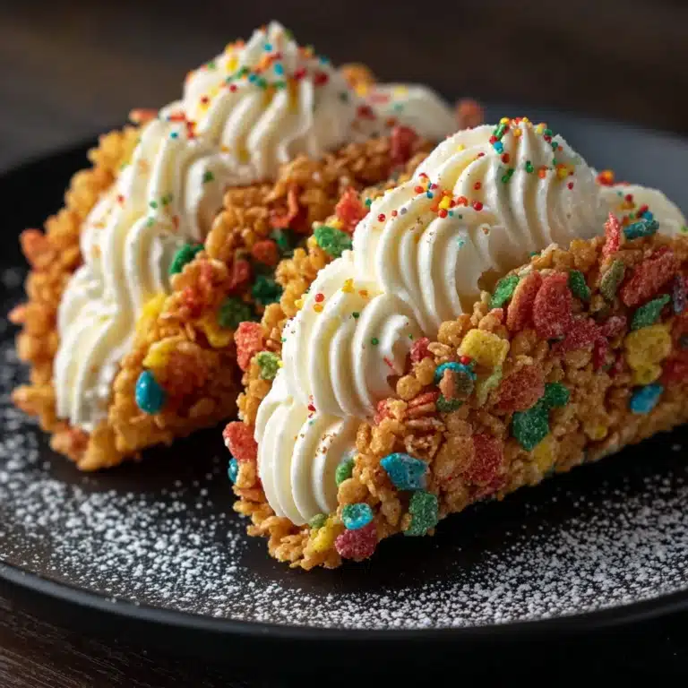 Fruity Pebbles Cheesecake Tacos Recipe