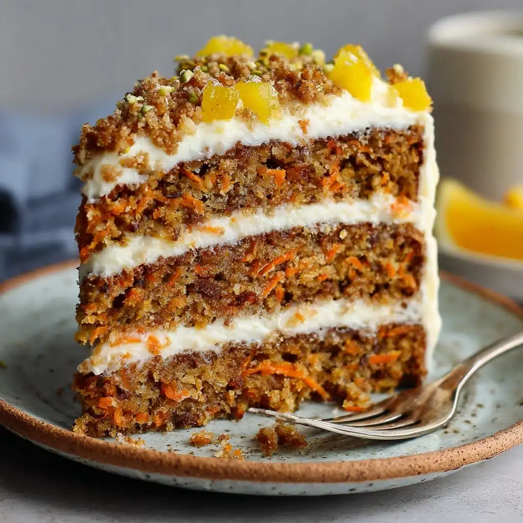 Pineapple Carrot Cream Cake Recipe - Recipe Image