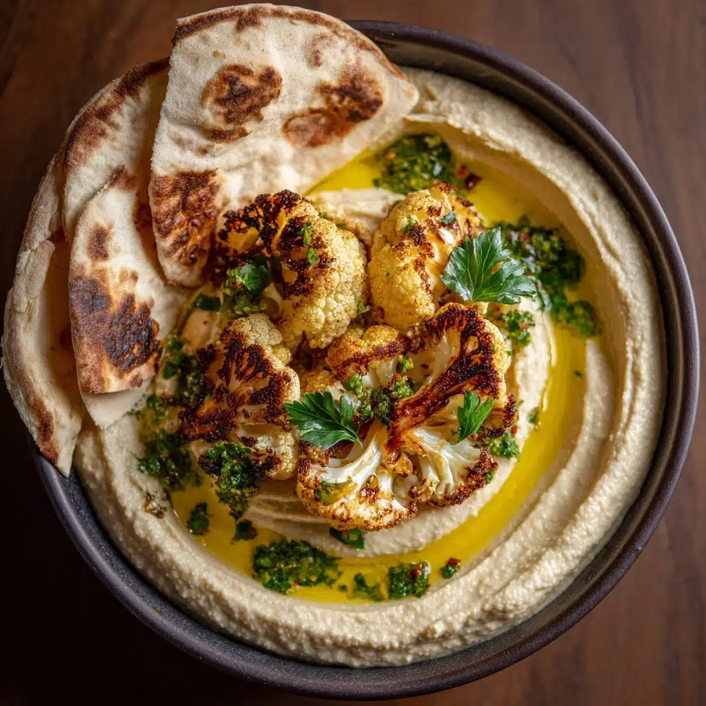 Crispy Roasted Cauliflower Hummus Recipe - Recipe Image