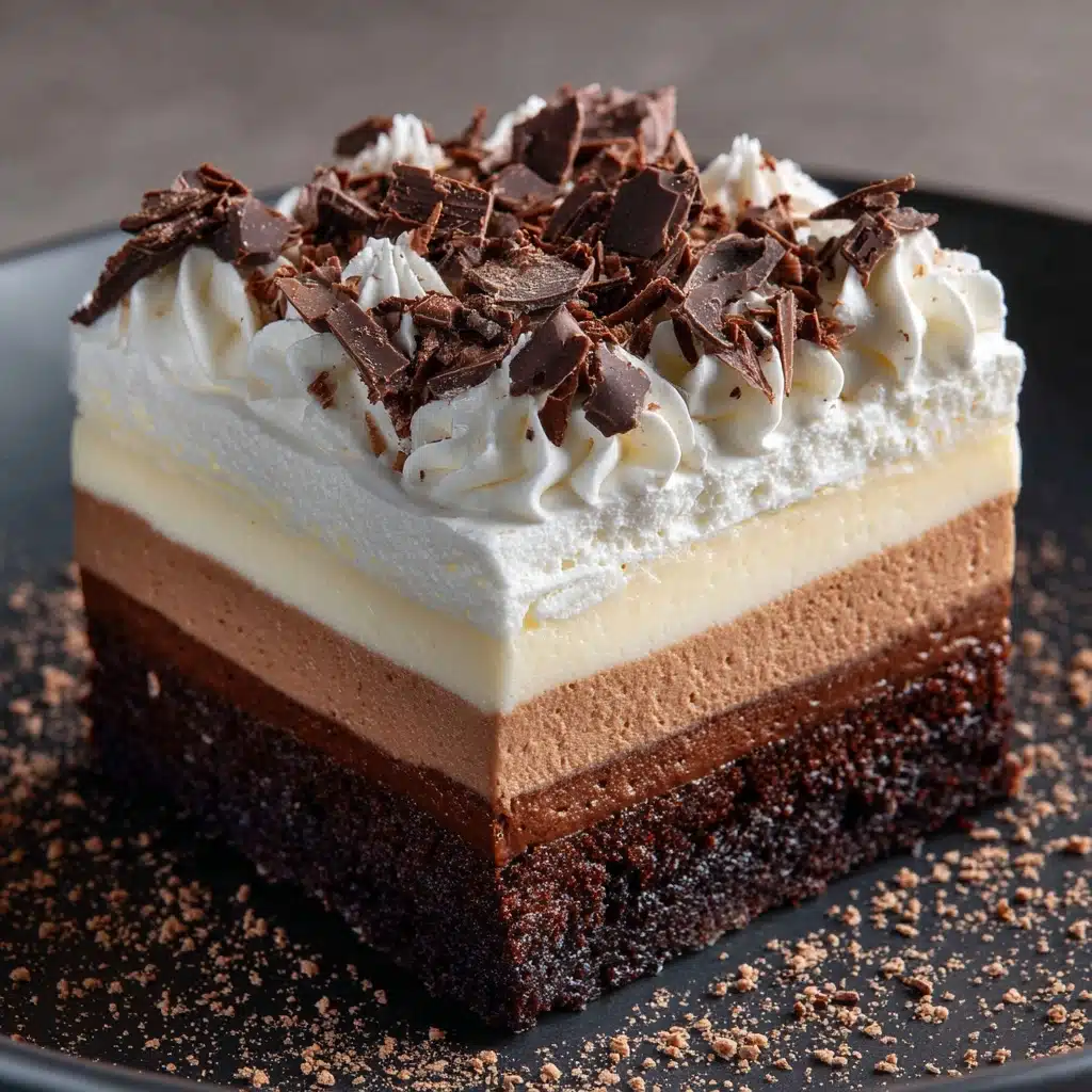 Triple Chocolate Mousse Cake Recipe