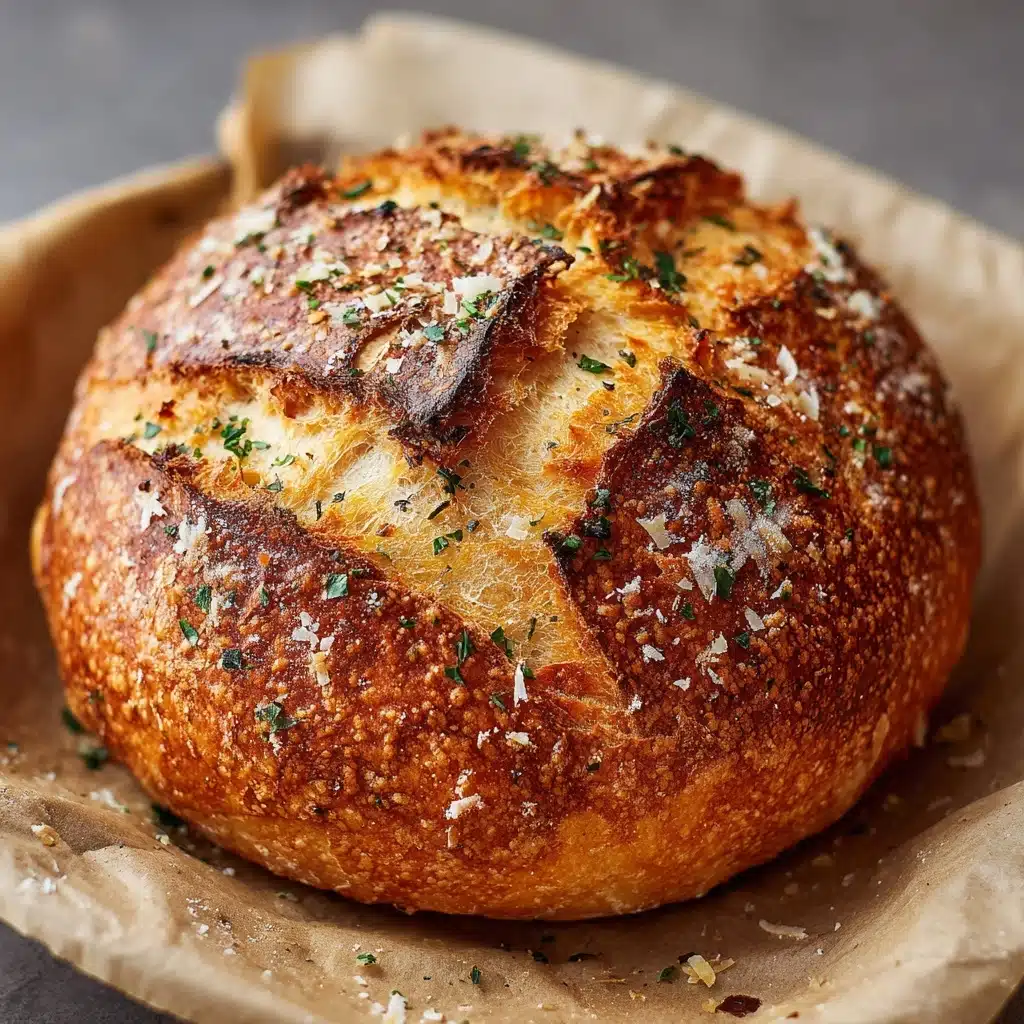 Garlic Parmesan Herb Bread Recipe - Recipe Image