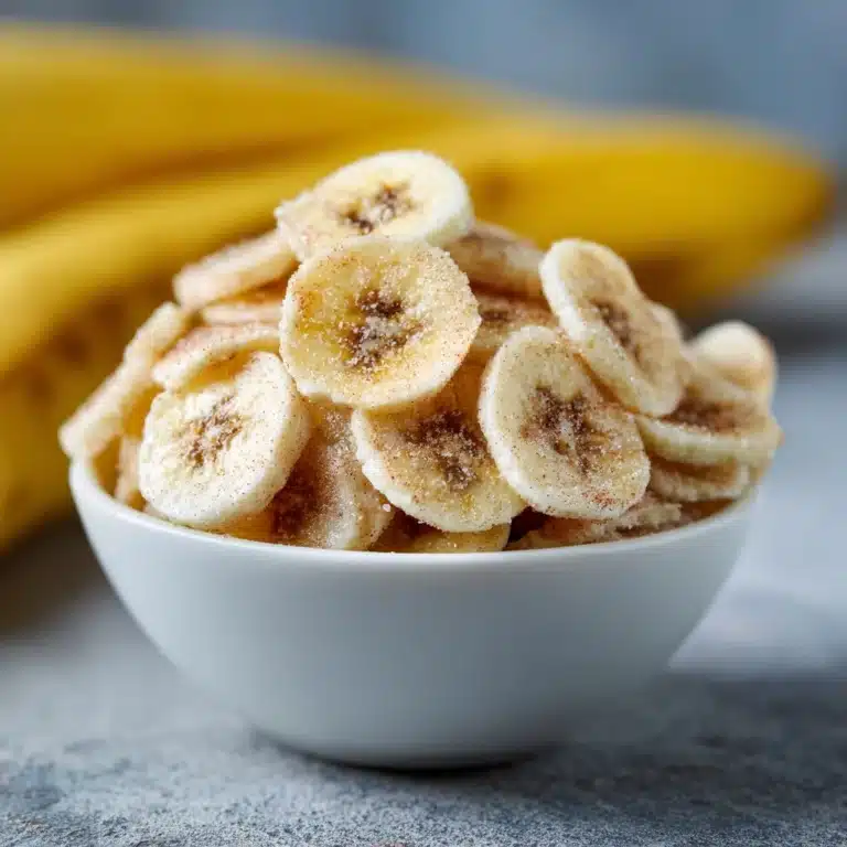 Cinnamon-Sugar Air Fryer Banana Chips Recipe