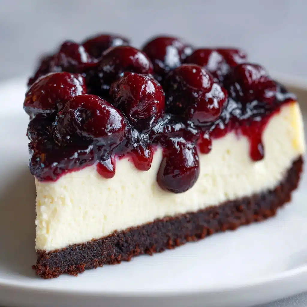 Cherry Chocolate Cheesecake Recipe - Recipe Image