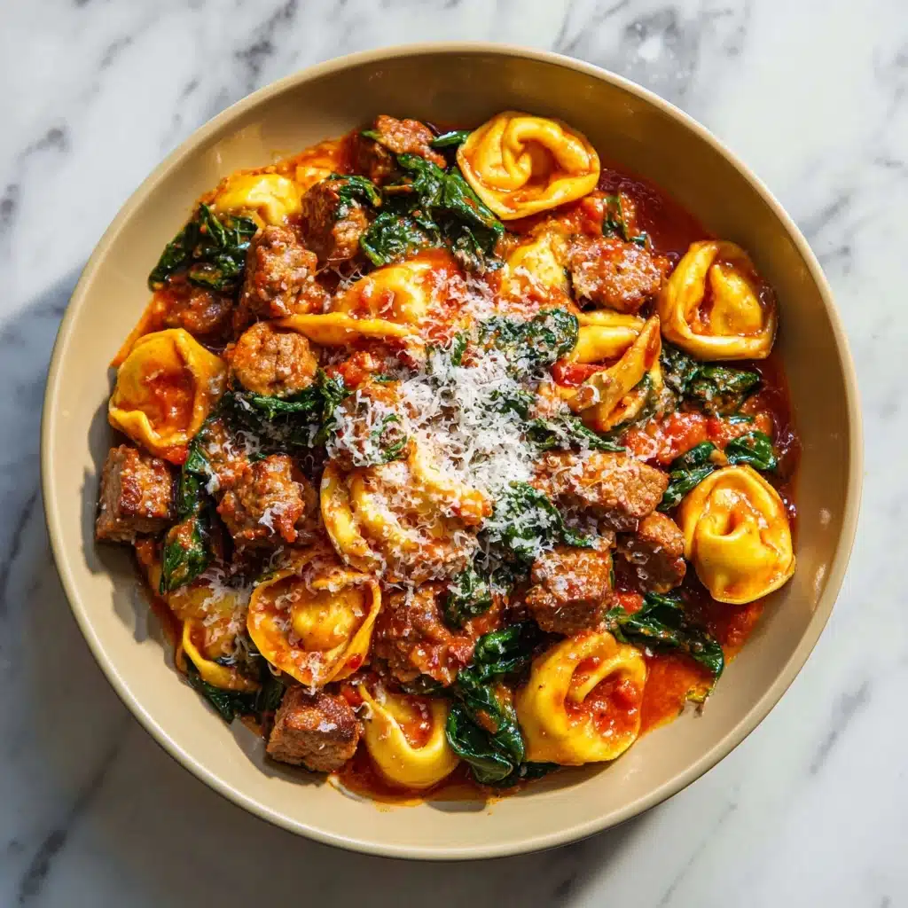 One Pan Tortellini with Sausage Recipe - Recipe Image