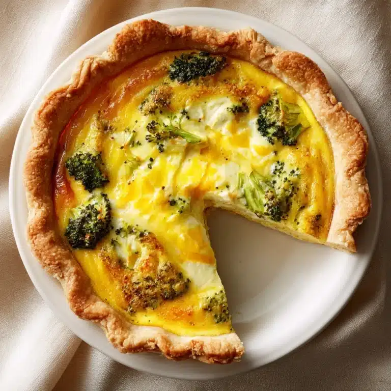 Broccoli Cheddar Quiche Recipe