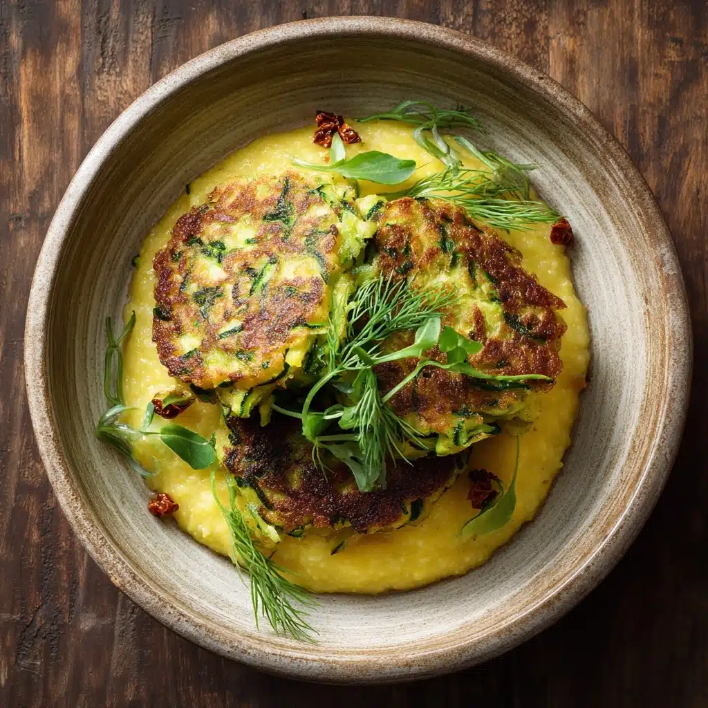 Zucchini & Polenta Fritters Recipe - Recipe Image