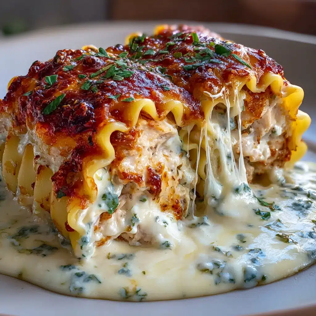 Shrimp & Crab Alfredo Lasagna Roll-Ups Recipe - Recipe Image
