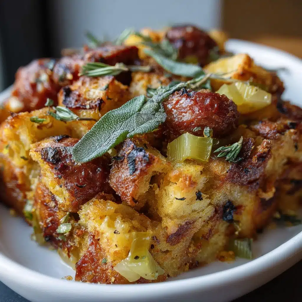 Vegan Sausage Stuffing with Sage Recipe - Recipe Image