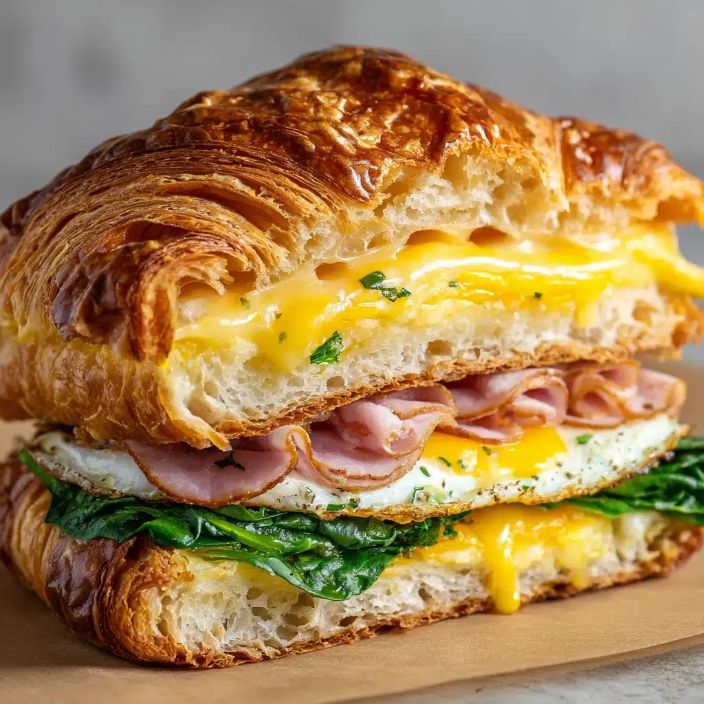 Maple Mustard Croissant Breakfast Sandwich Recipe