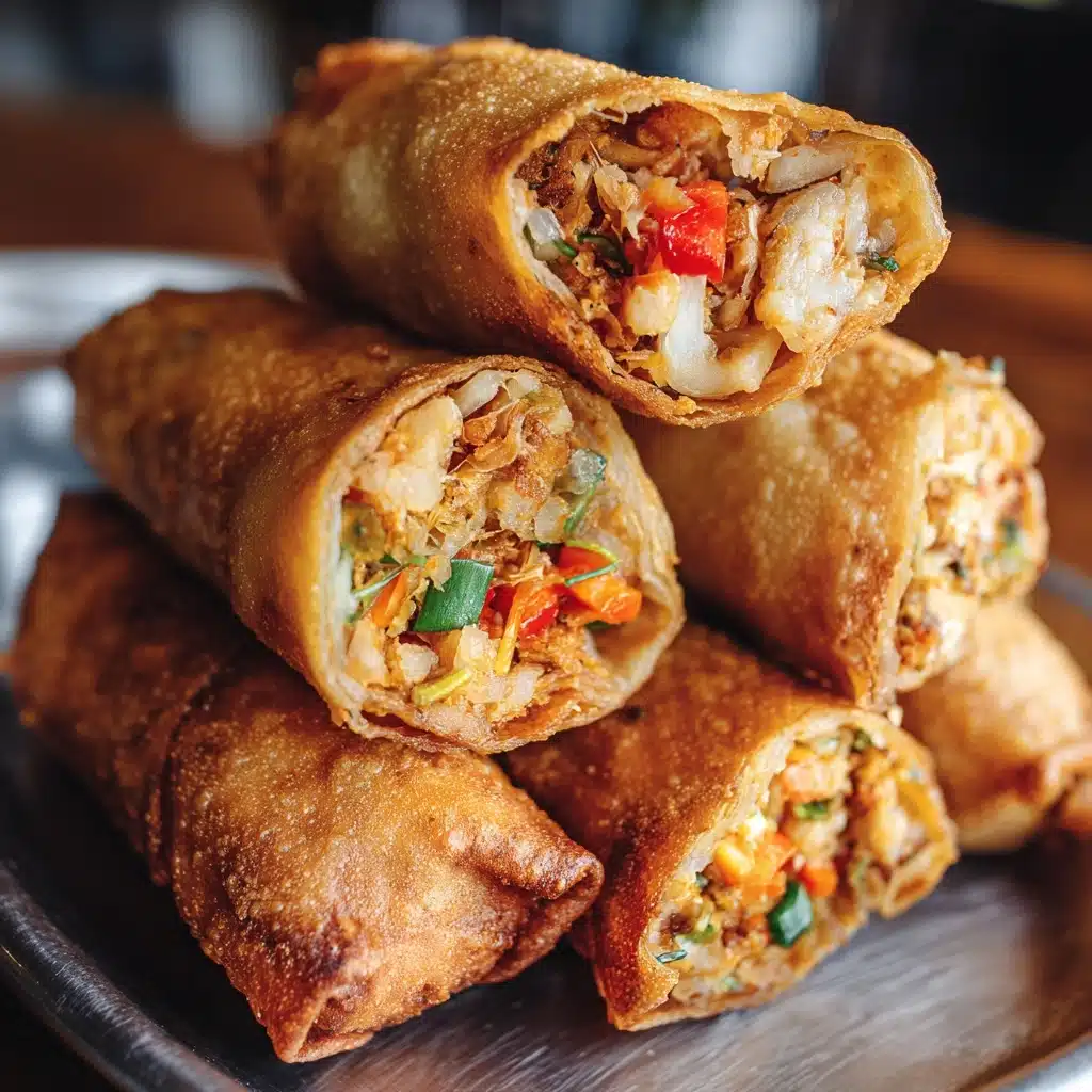 Crispy Crab Cake Egg Rolls with Lemon Dip Recipe - Recipe Image