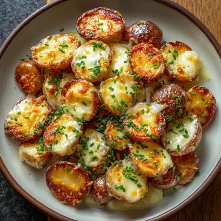 Cheesy Ranch Roasted Potatoes with Green Onion Garnish Recipe