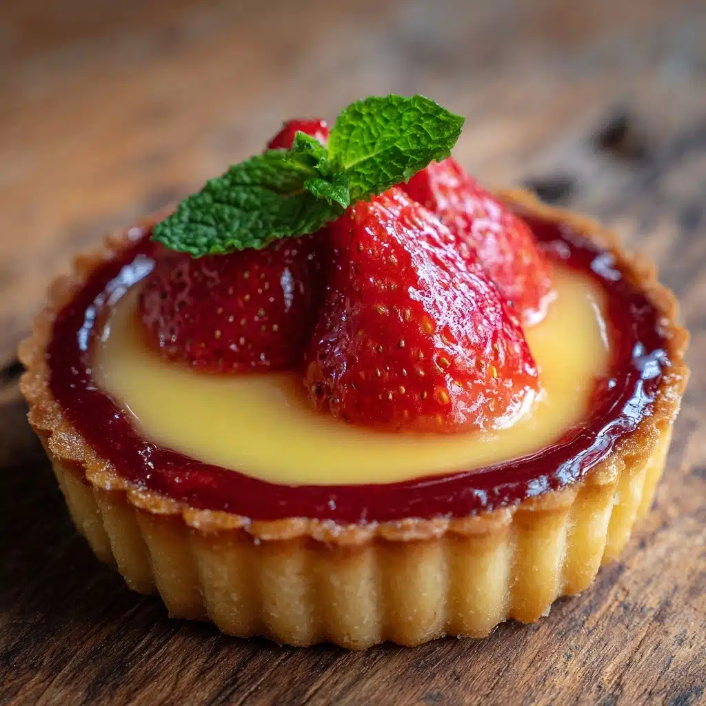Strawberry Honey Custard Tarts with Lemon Curd Recipe