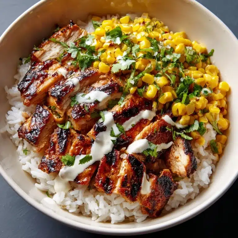 Street Corn Chicken Rice Bowl Recipe