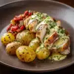 Tuscan Garlic Chicken with Crispy Potatoes Recipe