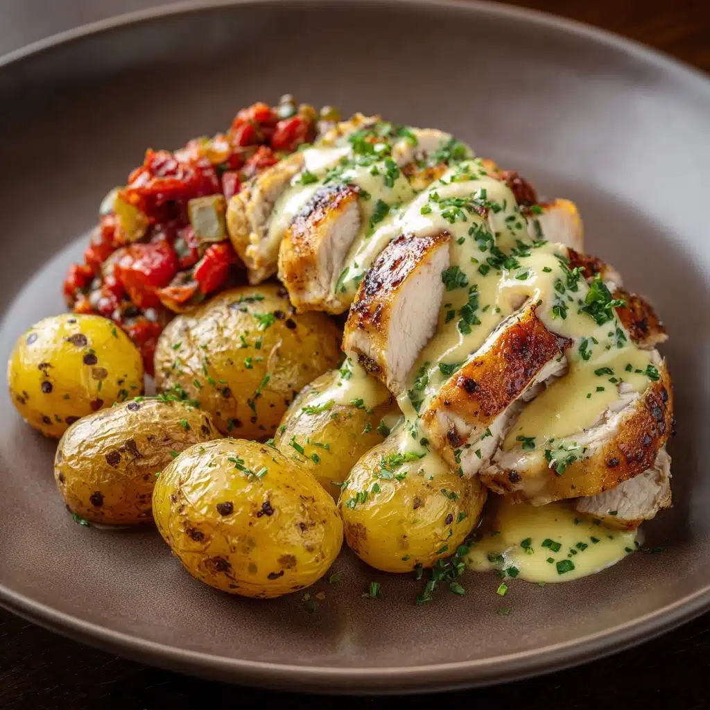 Tuscan Garlic Chicken with Crispy Potatoes Recipe