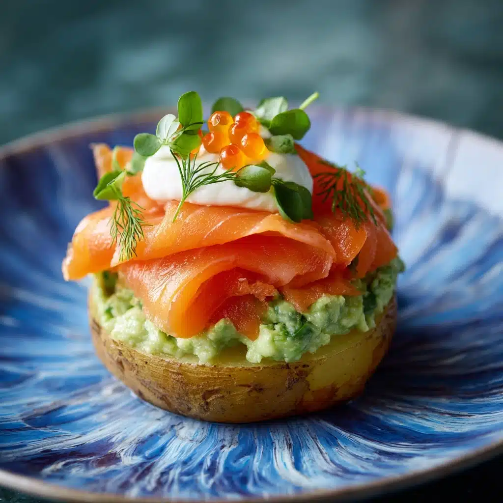 Smoked Salmon and Avocado Eggs Royale Recipe - Recipe Image