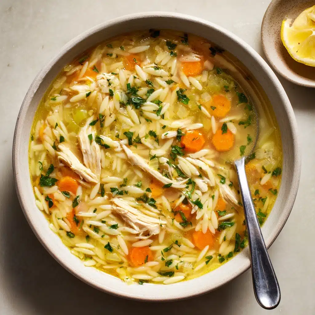 Lemon Chicken Orzo Soup Recipe