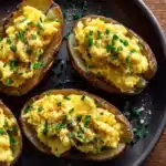 Scrambled Eggs with Grated Potato and Chives Recipe