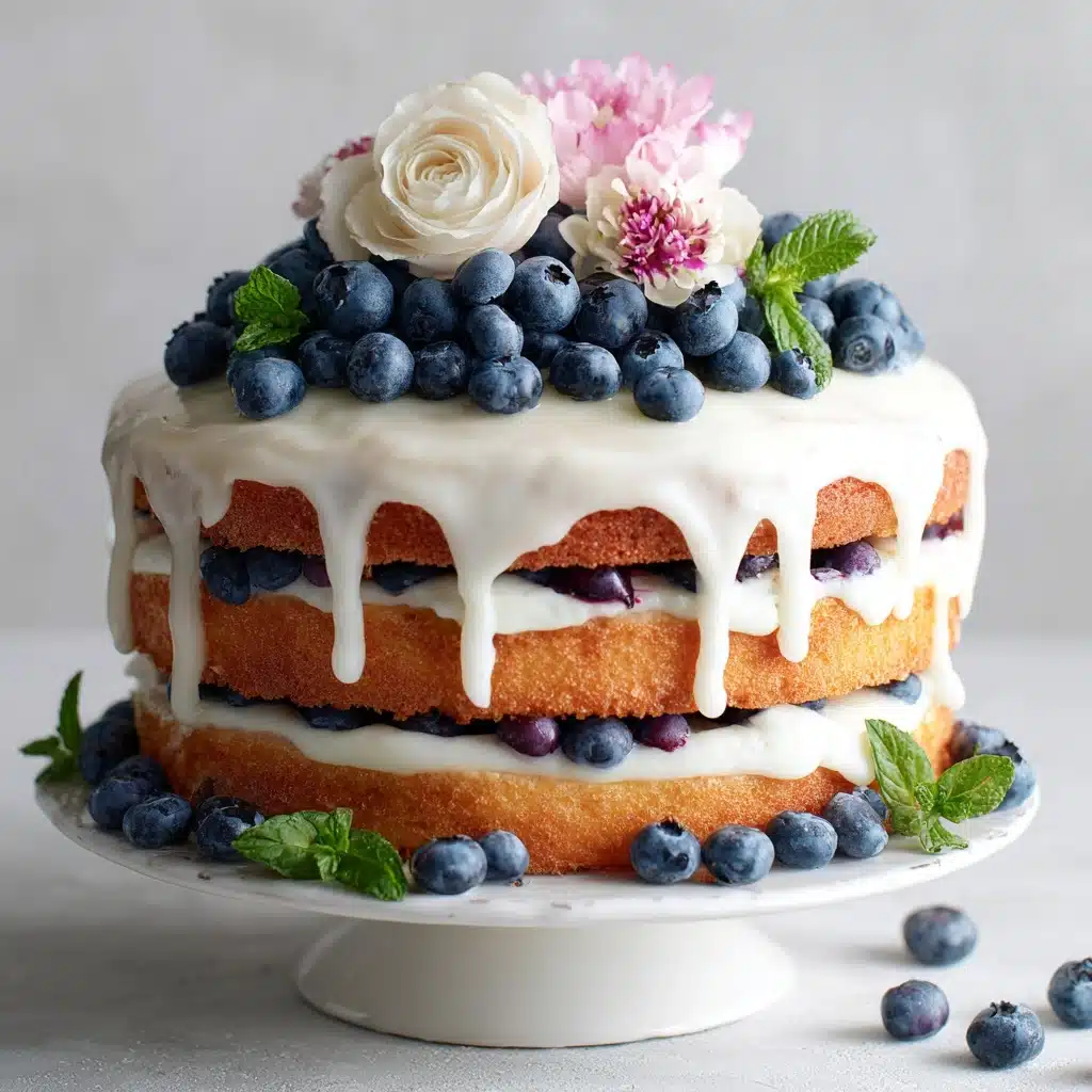 Dreamy Blueberry Shortcake Cake Recipe