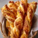 Puff Pastry Cheese Straws with White Cheddar and Black Pepper Recipe