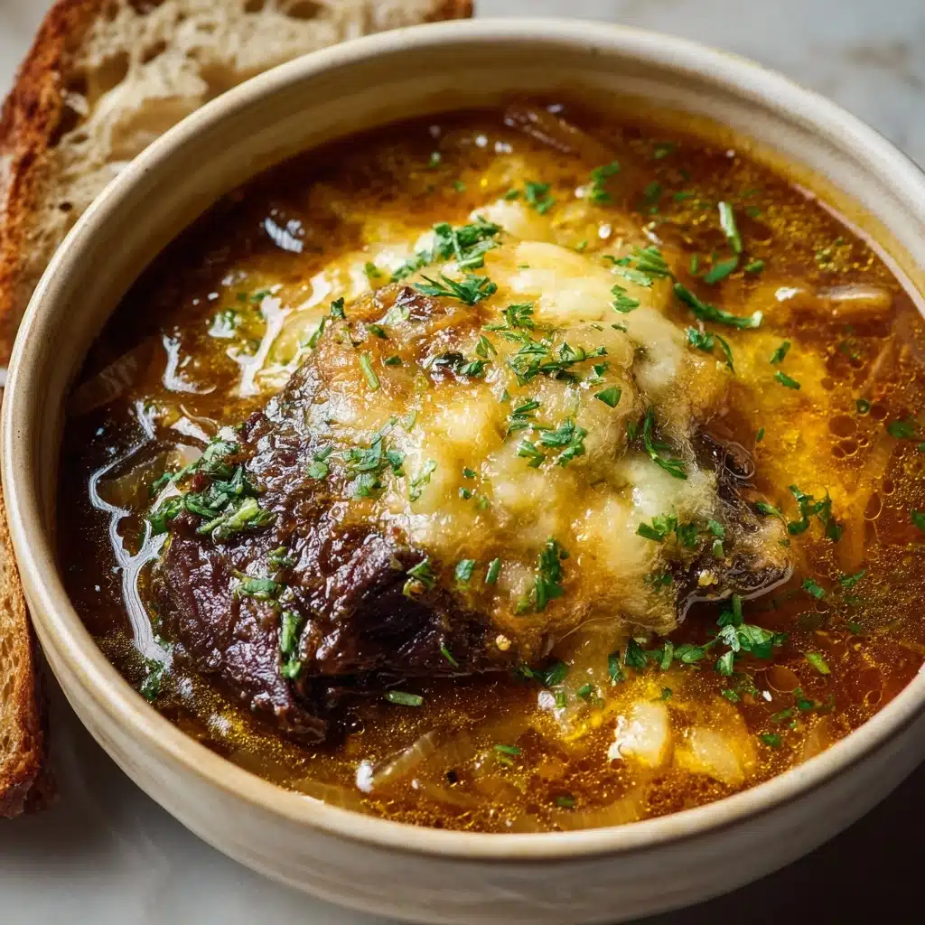 French Onion Beef Short Rib Soup Recipe - Recipe Image