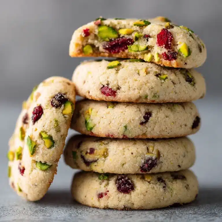 Cranberry Pistachio Shortbread Recipe